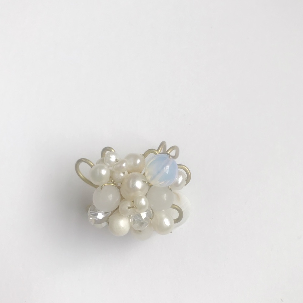 Pearl and Brass Ring